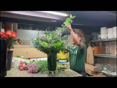 Creating A Floral Arrangement With Various Flowers #floralarrangements