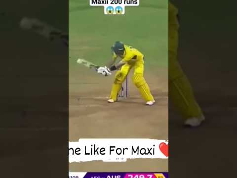 Maxwell super match 201score #viralvideo