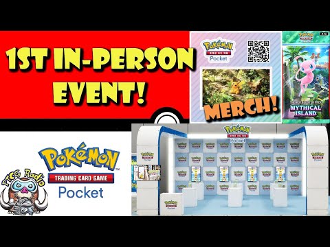 FIRST EVER In-Person Pokémon TCG Pocket Event! Exclusive Merch! Great News for the Future!?