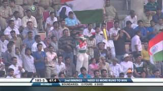 sachin last first class innings mumbai v/s haryana ranji trophy match.......