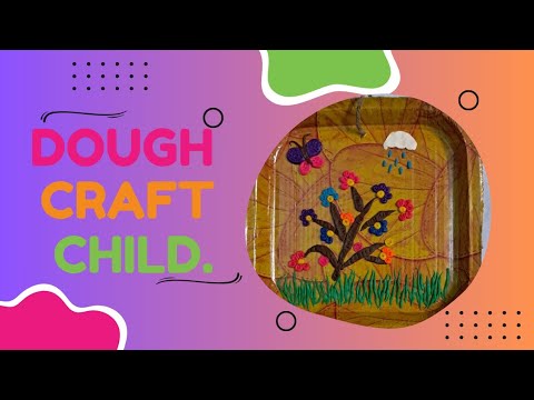 Easy  & Elegant Dough craft for school project // easy craft for children// amazing wall hanging