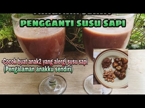 MEMBUAT MINUMAN SEHAT PENGGANTI SUSU SAPI