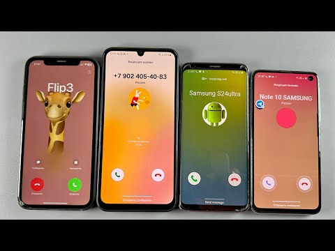 Incoming Call IPhone XR + Samsung Galaxy A24 + Samsung Galaxy S9 + Samsung Galaxy S10e