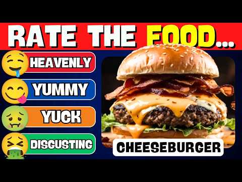 Rate The Food 🍔🍕🍉 | Random Quizzes