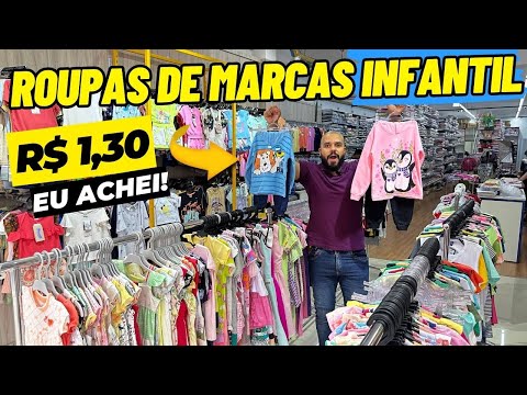 BRÁS SP | ATACADÃO INFANTIL POR R$1,30 COMPRE + BARATO MODA INFANTIL NO BRÁS ATACADO ROUPAS INFANTIS