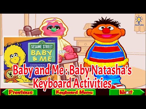 Baby and Me, Baby Natasha's Keyboard Activities Sesame Street Educational Games #learning #babygames