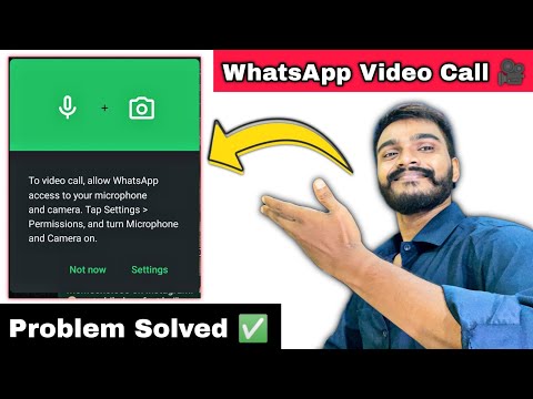 To video call allow Whatsapp access to your microphone and camera | Whatsapp Problem Solved