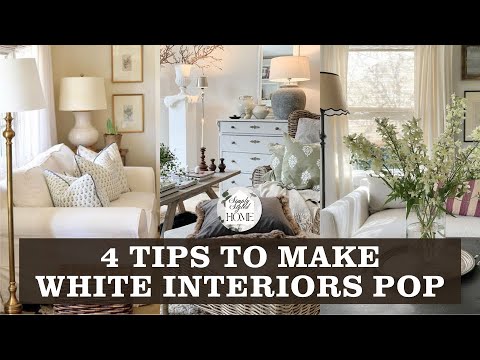 4 Design Tips to Make Your WHITE Interiors Feel Cozy and Interesting | Home Interior Design 2024