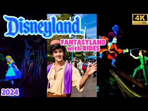 Fantasyland Walkthrough Disneyland with RIDES! | Disneyland 2024