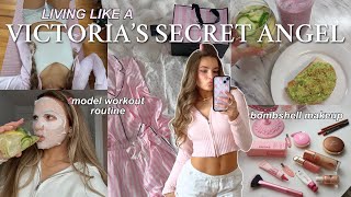 LIVING LIKE A VICTORIA'S SECRET ANGEL 🪽 VS model workouts & makeup