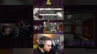 #ohnepixel reacting to coaches playing inverted mouse #paris2023 #csgo