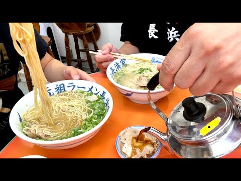 【長浜ラーメン】長浜家の常連「ベタナマ王子」の食べ方