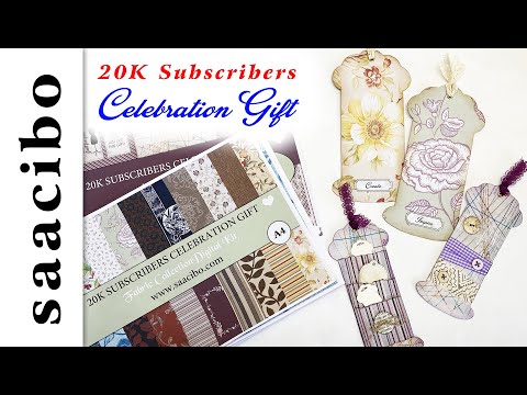 20K Subscribers Celebration Gift & Sewing Theme Junk Journal Ephemera