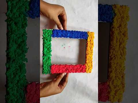 Easy and Beautiful Photo Frame Making Idea| #viral #shorts |