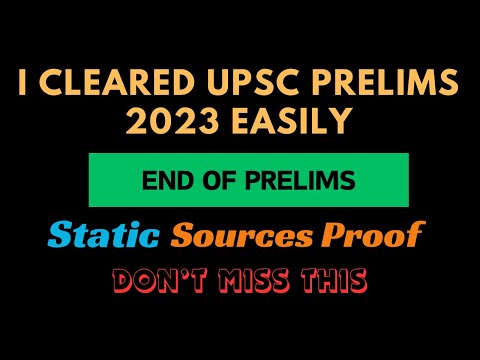 This is How I Cleared UPSC PRELIMS 2023 Easily