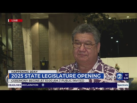 Hawaii State Legislature commences 2025 session -- Senate President Ron Kouchi