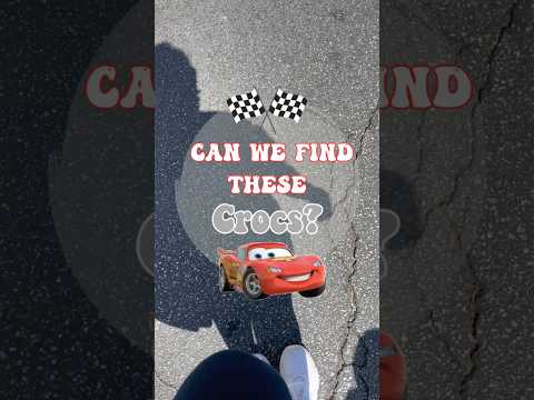 Ka chow ⚡️ Pixar Cars, Lightning McQueen Crocs!! #crocs #pixar #lightningmcqueen #disney #short