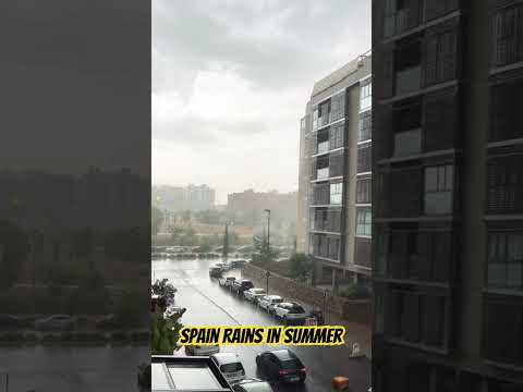 Madrid, Spain's Summer Rainstorm Sounds #relaxing #rainsounds