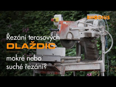 Řezání terasových dlaždic – mokré nebo suché řezání?