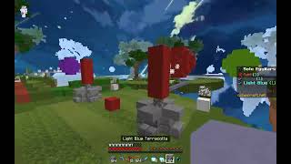 【7:15- invisible player again】EggWars CubeCraft bedrock minecraft solo golf PVP server game play