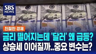 금리 떨어지는데 '달러' 왜 급등?…상승세 이어질까, 중요 변수는? / SBS / 친절한 경제