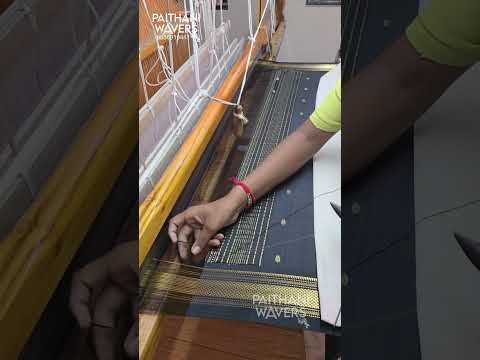 Making of Dark Colour Paithani sarees #paithani #saree #manufacturing #traditional