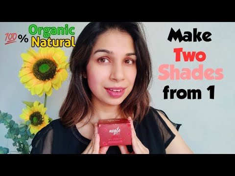 100% Organic & Natural 3 in 1(Lipstick, Eye Shadow & Blusher) | Aegte Beetroot & Cheek tint