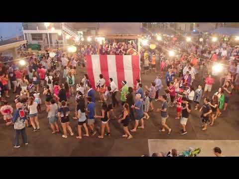 Bon dance at Haleiwa Jodo Mission on July 20, 2019 ハレイワ浄土院の盆ダンス