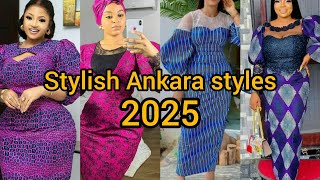 Ankara styles for ladies 2025 | Elegant Ankara short gown styles | Ankara long dress designs