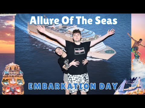 Allure of the Seas Embarkment Day Vlog: Sail Away & 70s Party Fun! 🎉🛳 #allureoftheseas #sailaway