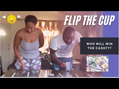 Flip the cup to win the cash!