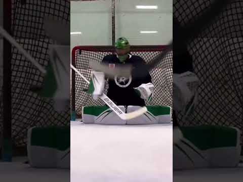 Scott Wedgewood Dallas Stars simple puck tracking drill by @aj_walczak #goaliecoaches