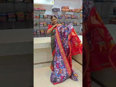 Exclusive designer ikkat pure silk saree || #ikkatsarees #ikkatsareeswholesale #pochampallysarees