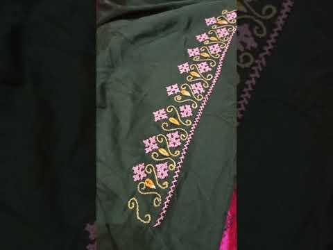 #handembroidery #sindhiembroidery #greensuitcontrast