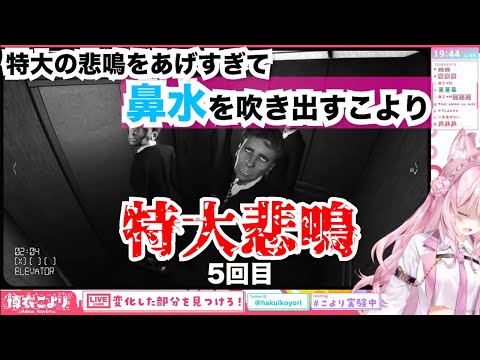 【博衣こより】特大の悲鳴をあげすぎて鼻水を吹き出すこより【ホロライブ切り抜き】