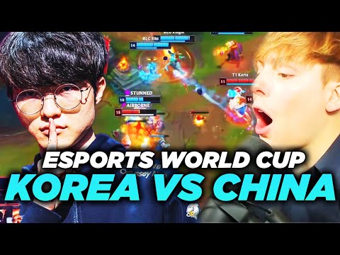 LS | KOREA VS CHINA AT ESPORTS WORLD CUP | T1 VS BLG