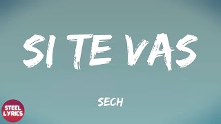 Sech - Si Te Vas (lyrics)