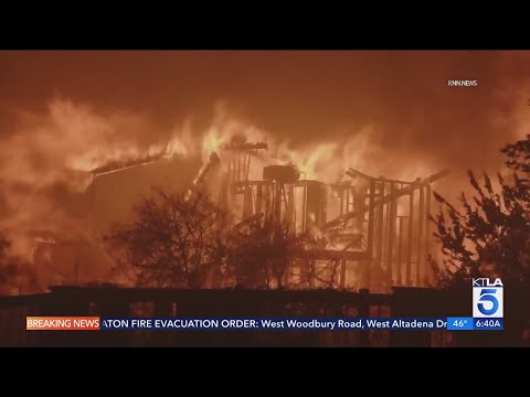 Eaton Fire still raging in Southern California Saturday as Santa Ana winds pick back up