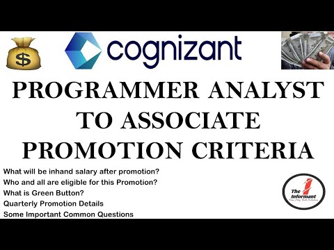 Cognizant Programmer Analyst(PA) To Associate(A) Promotion Criteria|  What is Green Button?| Hikes