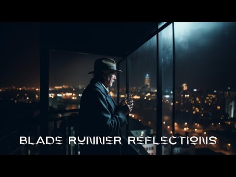 BLADE RUNNER Reflections | 1 Hour of Orchestral Ambient Sci-Fi Music - Rain & Thunder for Relaxation