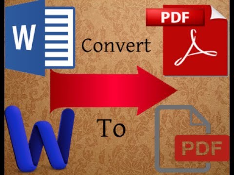 How to convert a Word documents to PDF