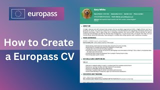 How to Create a Europass CV | For Study, Scholarships, and Work | Step by Step Guide