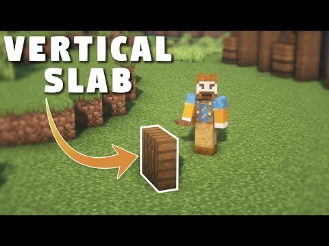 Minecraft Has Vertical Slabs?