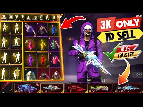 Free Fire id Sell Low Price 😱💸|| FF id SELL 🛒Low Price ma id 🤯💸|| All Evo Max || Trusted id Seller💯✅