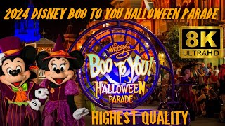 Mickey's Boo To You Halloween Parade 2024 in 8k..Its like being right on Mainstreet front row