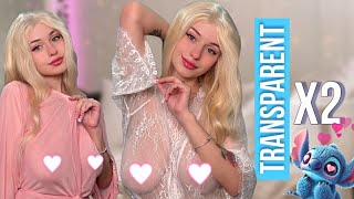 [4K] Transparent Lingerie Try-On Haul | See Through Try On Haul | Sheer Lingerie Try-On Haul 2025