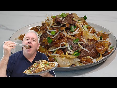 BEEF CHOW FUN – Cantonese Stir Fried Rice Noodles - Quick & Easy