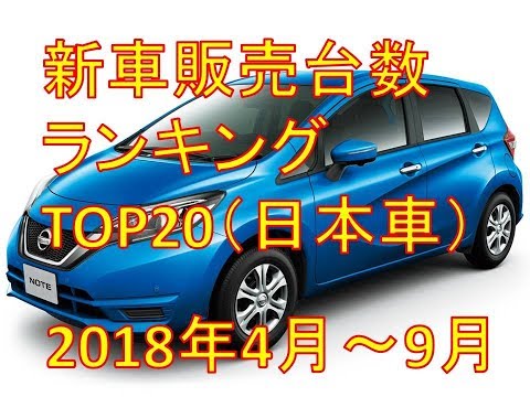 2018年新車販売台数ランキング（日本車） 2018 new car sales Ranking (Japanese Cars)