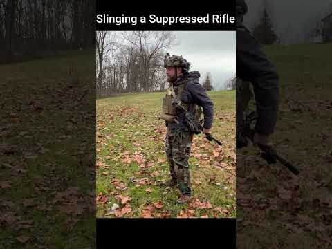 How to sling a rifle with a hot suppressor