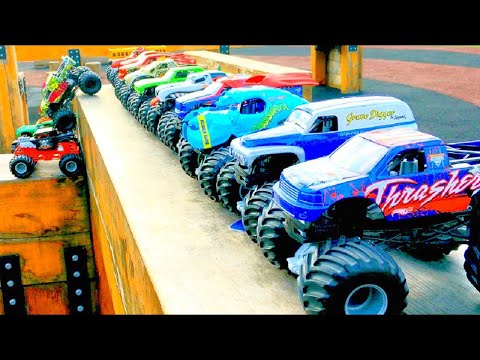 MONSTER JAM | GRAVE DIGGER | BEAM SLIDE BONANZA | SCOOBY-DOO | SUPERMAN | HOT WHEELS MONSTER TRUCKS